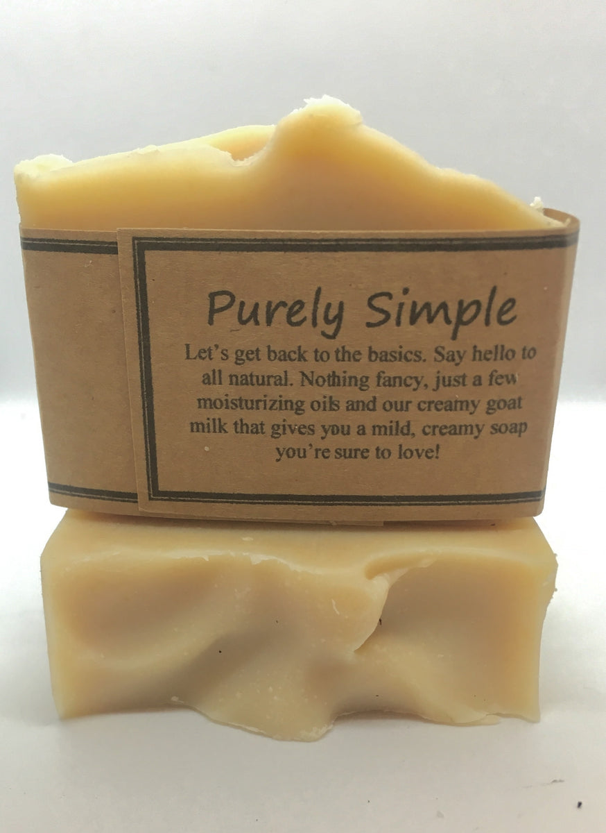 Purely Simple Goat Milk Soap Bar Bearded Nanny Goat Milk Creations