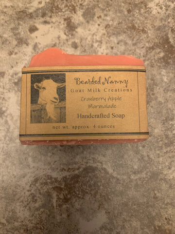 Cranberry Apple Marmalade Goat Milk Soap Bar