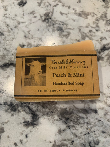 Peach & Mint Goat Milk Soap Bar