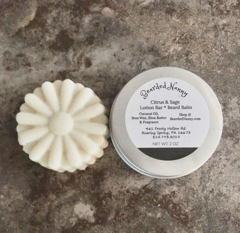 Citrus & Sage Lotion Bar in a Tin